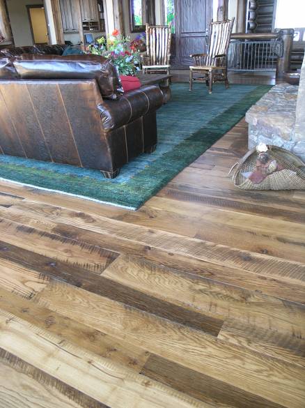 Antique Oak Skip-Planed Flooring